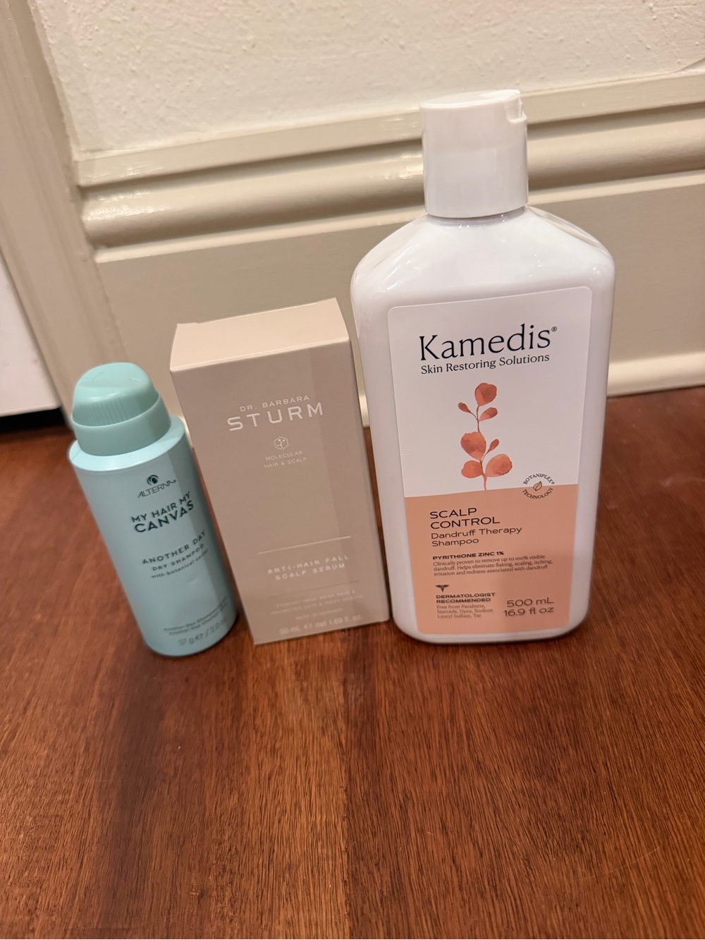 Kamedis Scalp Control Shampoo + Hair Care Trio in White & Peach